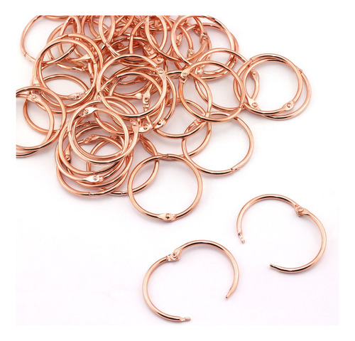 Lind Cocina 50 Piezas 15 Oro Rosa Libro Anillos De Metal Lib