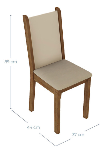 Juego De Comedor Vekka Suecia 6 Sillas Rectangular