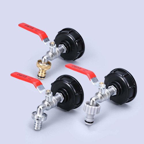 2 Adaptador De Tanque De Mano Ibc, Grifo De Válvula De De