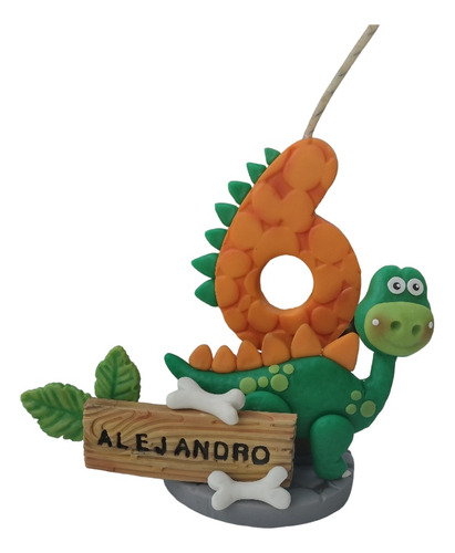 Vela, Cake Topper Dinosaurio