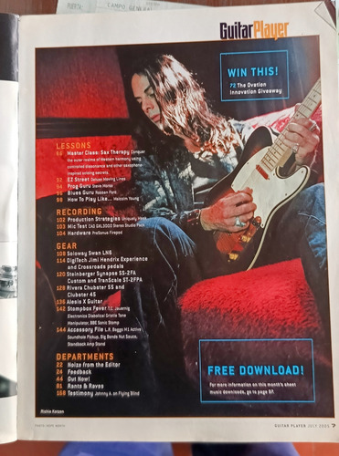 Revista Guitar Player - Steve Vai - Ac/dc - Garbage - Usa (Usado)
