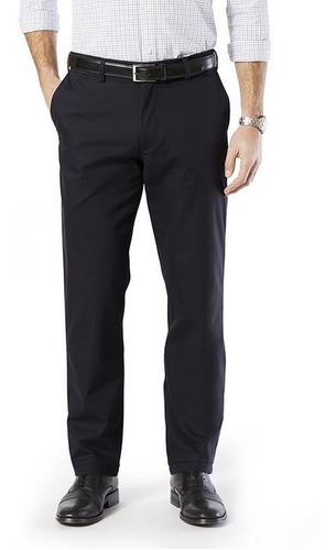 Oferta Pantalón Dockers® Hombre Khaki Azul / Negro Slim Stre
