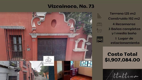 Casa En La Delegación Álvaro Obregon, Col. Chimalistac, Vizcainoco, No. 73.      Nb10-di