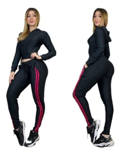 Conjunto Sudadera Mujer Deportivo Dama Jogger Femenino