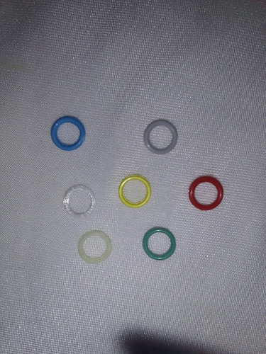 Argollas Plasticas De 6mm.lenceria Manualidades X100