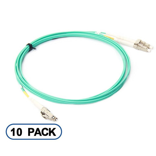 10gtek Lc-lc Om3 Cuerda Fibra Patch, Multi-modo Duplex 50/12