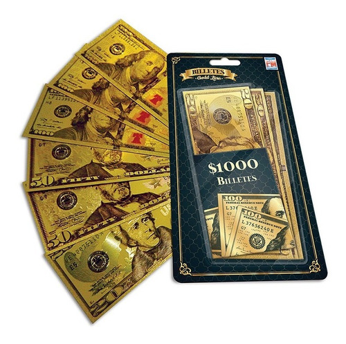 Imagen 1 de 5 de Juegos De Mesa Billetes Gold Usd 1193