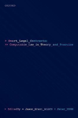 Libro Smart Legal Contracts : Computable Law In Theory An...
