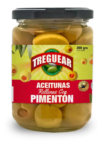 Aceitunas Rellenas Con Pimenton 200 Gr