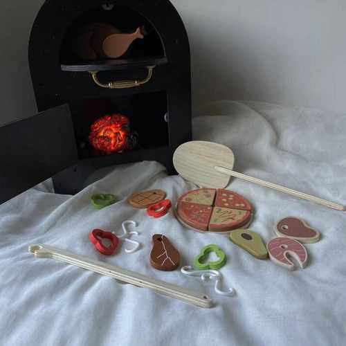 Parrilla De Barbacoa Para Niños, Estufa De Madera Para