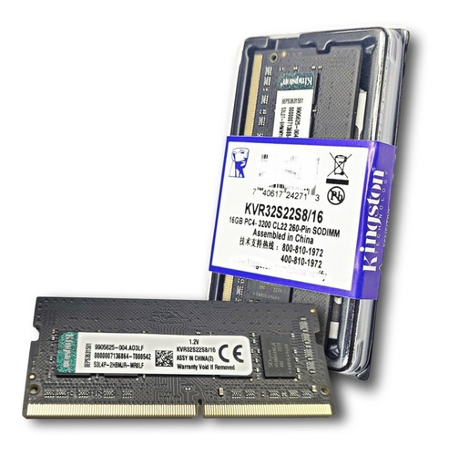 Memoria Ram Para Laptop 16gb Ddr4 3200mhz Pc4-25600 Kingston