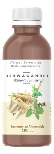 Extracto Ashwagandha - Ultraconcentrado 2:1 - Botella 180cc