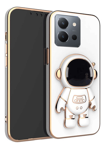 Funda Para Vivo Y36 Galvanoplastia Silicona Astronautas