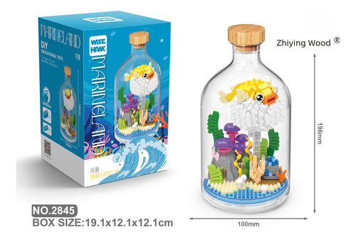 Zhiying 2847 Cangrejo Ermitaño Micro Bloques De Construcción