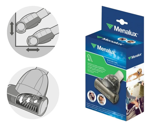 Cepillo De Aspiradora Para Mascotas Menalux 32mm