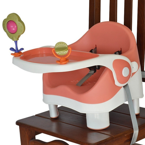 Silla De Comer Booster Coral Bebé Doble Altura Carestino