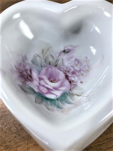Imagem 6 de 6 de Comedouro Gato Cachorro Coração Porcelana Pintado A Mão