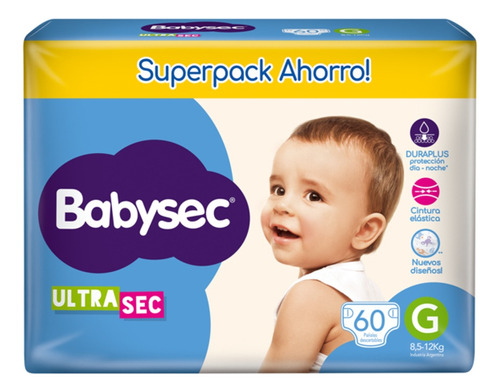 3 Paquetes Babysec Ultra ( Superpack Ahorro! )