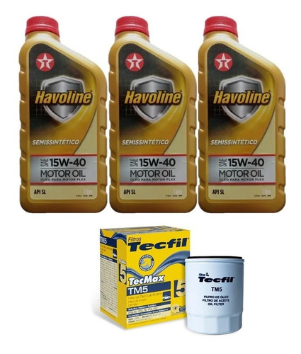 Troca De Óleo Havoline 15w40 Kit2201041 Fiorino 2009 Flex