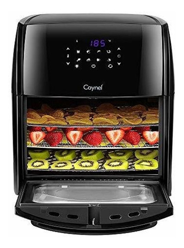Caynel Freidora Aire Digital 12.5 Cuarto Asador Horno 8 Kit