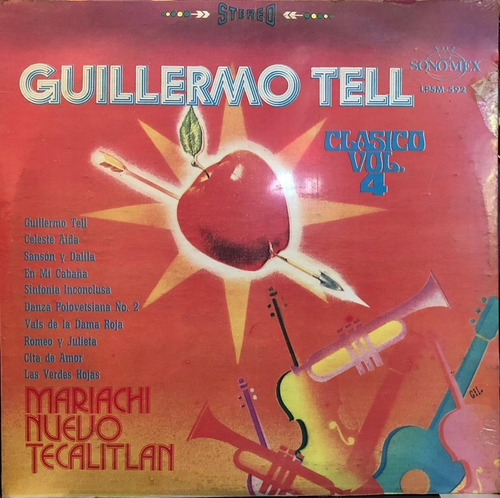 Disco Lp - Mariachi Nuevo Tecalitlan / Guillermo Tell Vol.4.