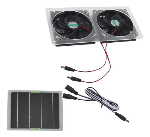 Kit De Ventilador De Panel Solar, 100 W, 12 V, Resistente Al