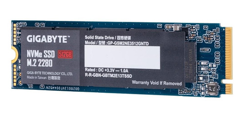 Imagen 2 de 4 de Disco sólido SSD interno Gigabyte GP-GSM2NE3512GNTD 512GB
