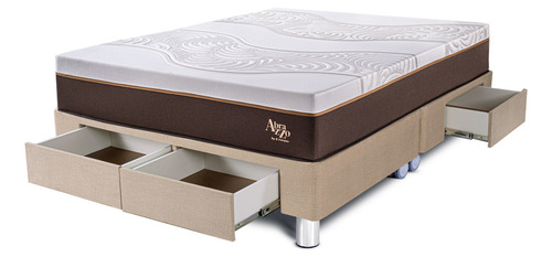 Cama Paraíso Con Cajones Royal Abrazzo | King