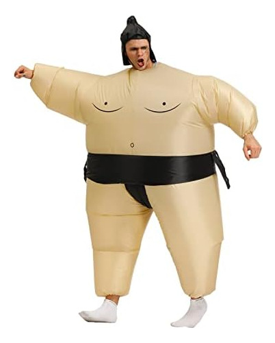Disfraz De Grasa De Lucha De Sumo Inflable, Disfraz De Hallo