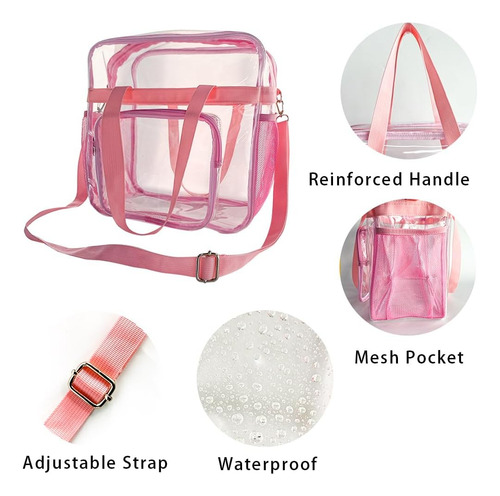 Oneart Bolsa Transparente Para Estadio, 12 X 6 X 12 Pulgadas