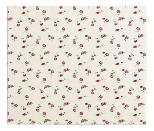 2025 Papel De Regalo Con Estampado De Rosas, Amarillo Rojo