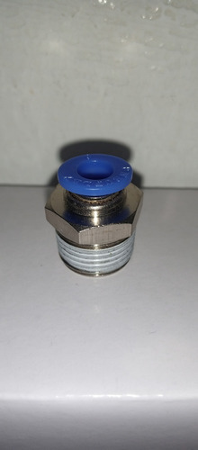 Racor Recto Neumático 6mm Rosca 3/8 Npt Pneuflex