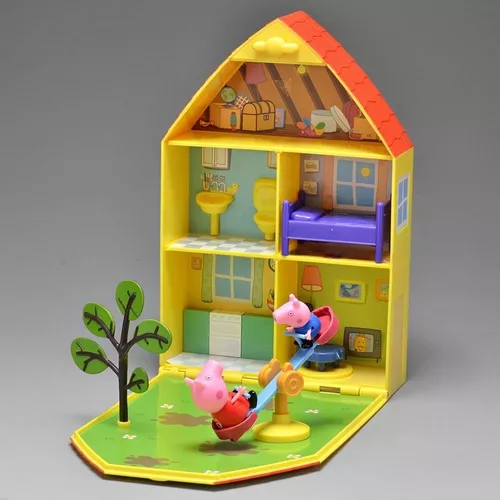 Playset E Mini Figuras Casa Com Jardim Da Peppa Pig - Dtc