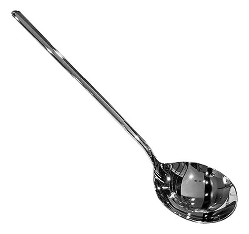 Cuchara De Sopa De Mango Largo, Cuchara Redonda De Acero Ino