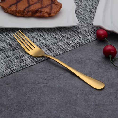 Imagem 6 de 8 de Talheres 6 Pessoas Inox Dourado Faqueiro Jogo 30 Peças Luxo