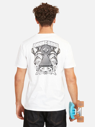 Polera Good Vibes Hombre Blanco Maui And Sons