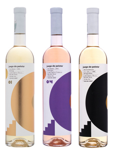 Vino Blanco Riesling + Rosado Pinot Noir + Blanco Sauvignon