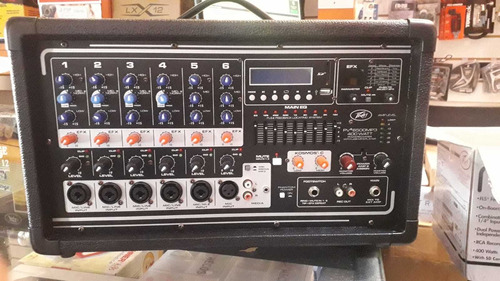 Consola Potenciada Peavey 6500 6 Canales Fx Mp3