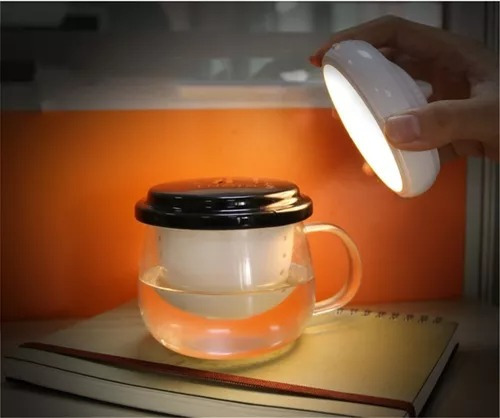 Lámpara Led Recargable Con Sensores De Movimiento Y Luz 360°