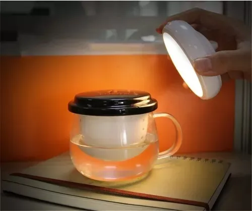 Lámpara Led Recargable Con Sensores De Movimiento Y Luz 360°