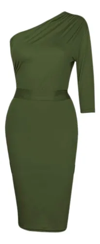 Vestidos De Fiesta Largo Color Verde Seco MercadoLibre