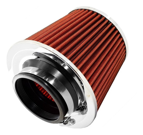 Filtro De Aire Conico Competicion 76mm Rojo Envio