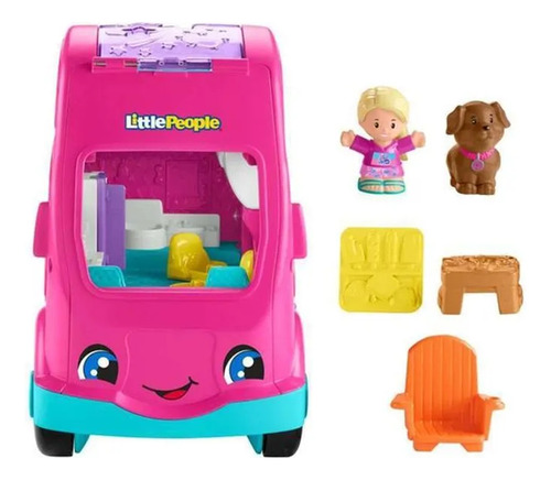 Little People Barbie Juguete Para Bebés Camper De Los Sueños Rosa