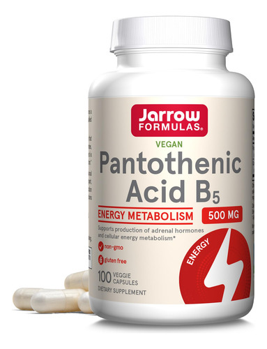 Suplemento Jarrow Formulas Ácido Pantotênico B5 500 Mg 100 C