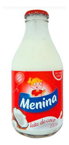 5x Menina Leite De Coco 1 X 200 Ml