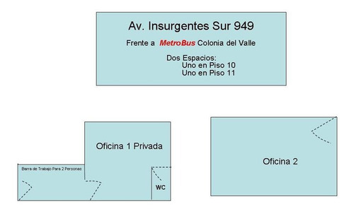 Imagen 9 de 9 de Oficina 25 M2 Sobre Av. Insurgentes Cdv35