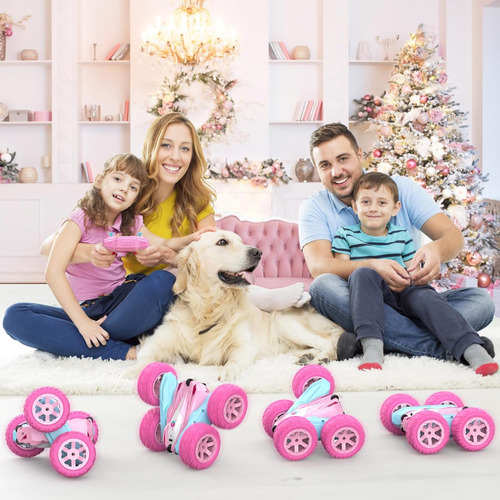 Nuoke Coche Teledirigido, Coches Rc Rosa Para Niñas, Cami...