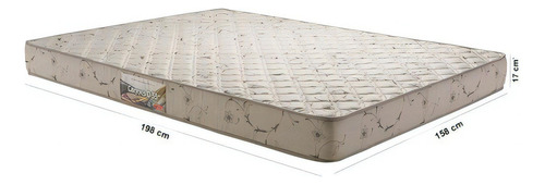 Herval D33  Cannes cor bege colchão queen 158cm x 198cm