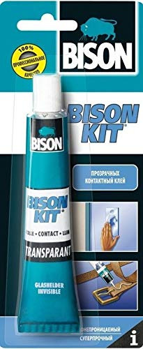 Bison Kit Transparente Contacto Adhesivo Resistente Al Agua