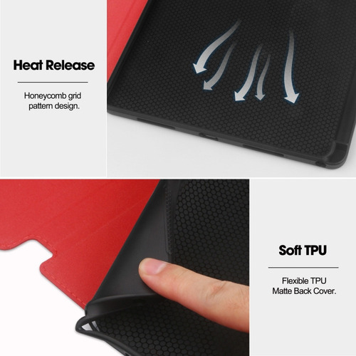 Funda De Tableta Roja For Lenovo Tab M11 Tb330fu